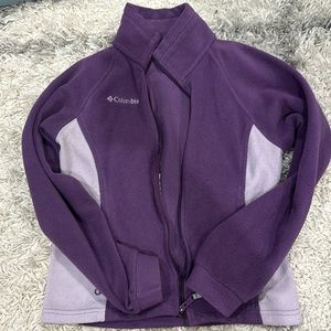 Purple Columbia zip up for girls size 14/16